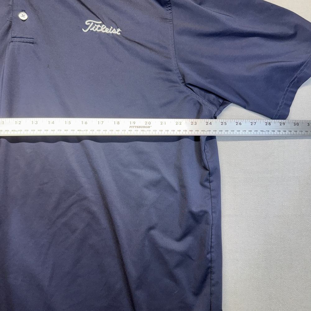 FootJoy Titleist Golf Polo Mens XL Navy Blue China Performance Short Sleeve Logo - Picture 10 of 11